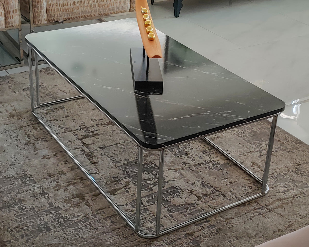 Coffee Table - Marble Chrome