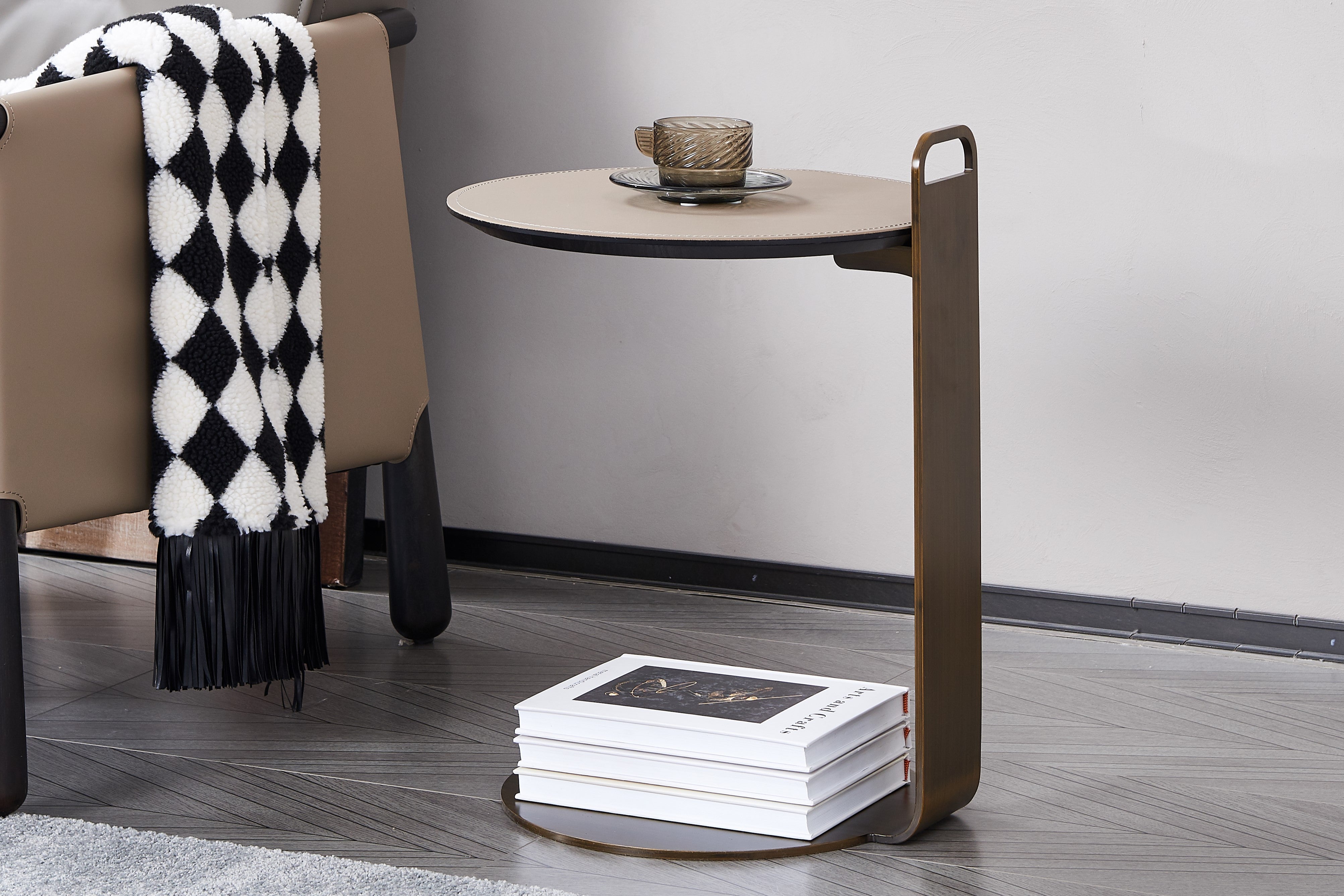 Side Table - Leather Surface