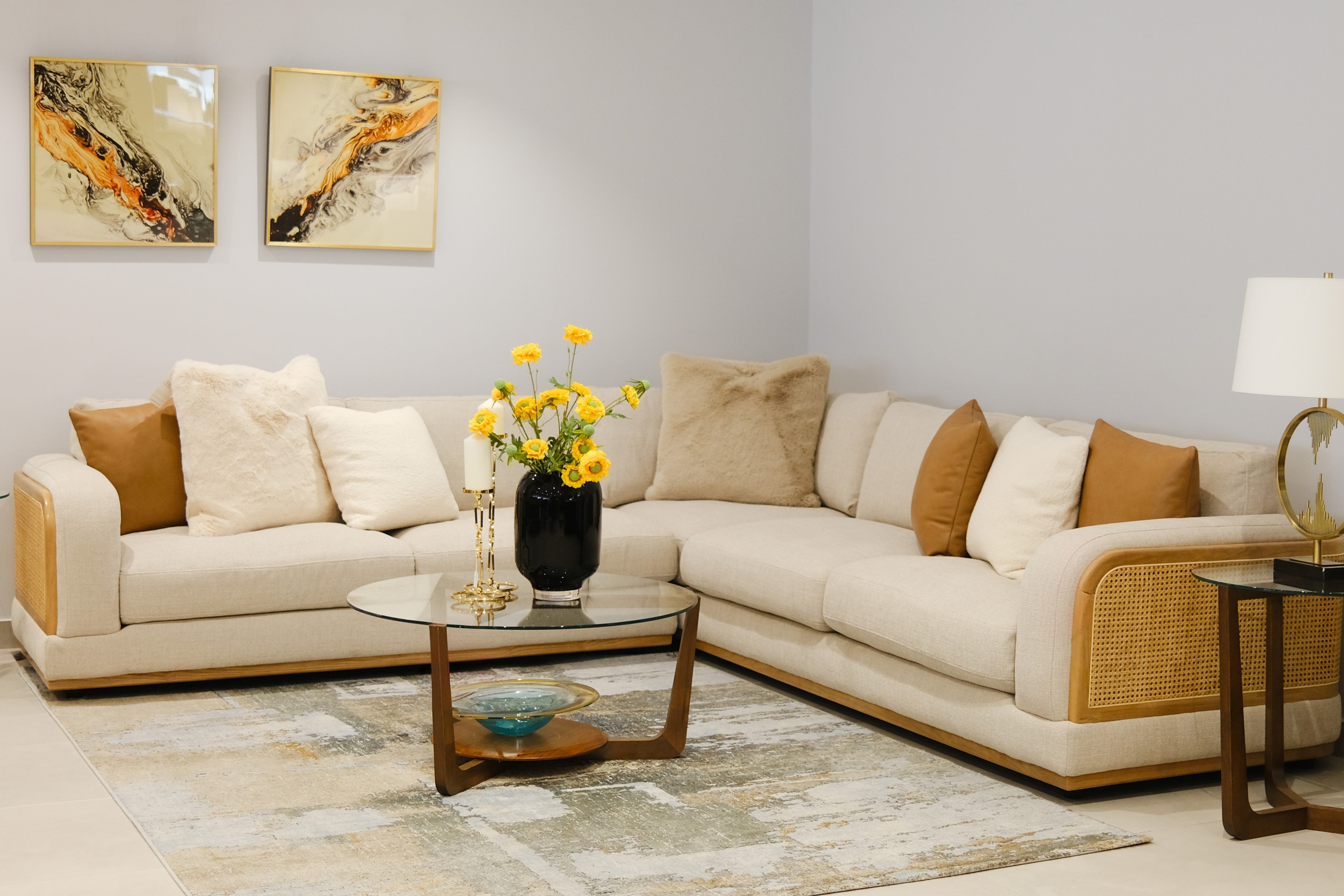 Corner Sofa - Beige