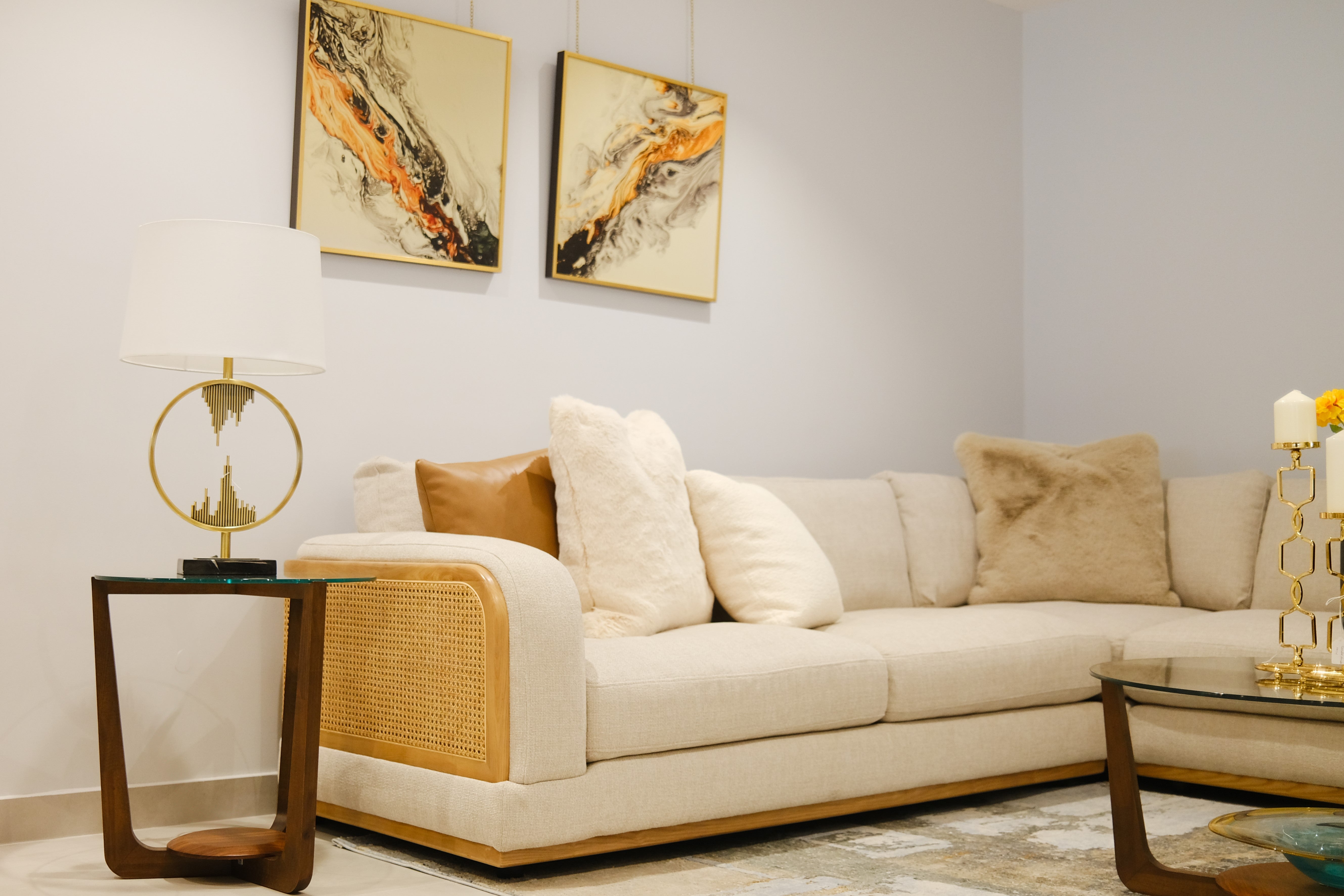 Corner Sofa - Beige