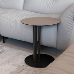 Side Table with Leather Top