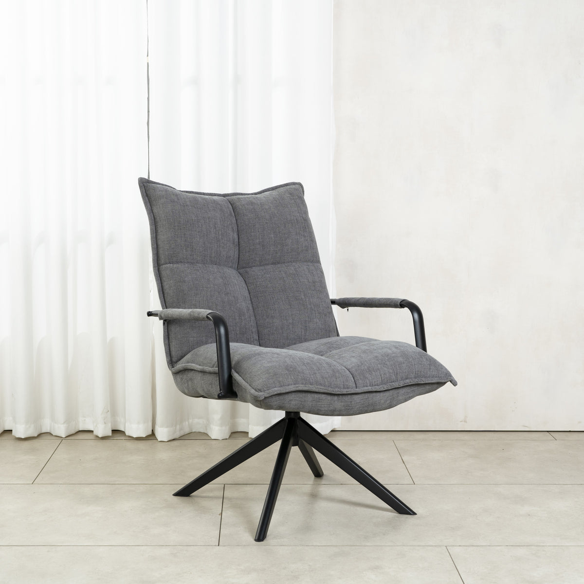 Swivel Armchair - Grey