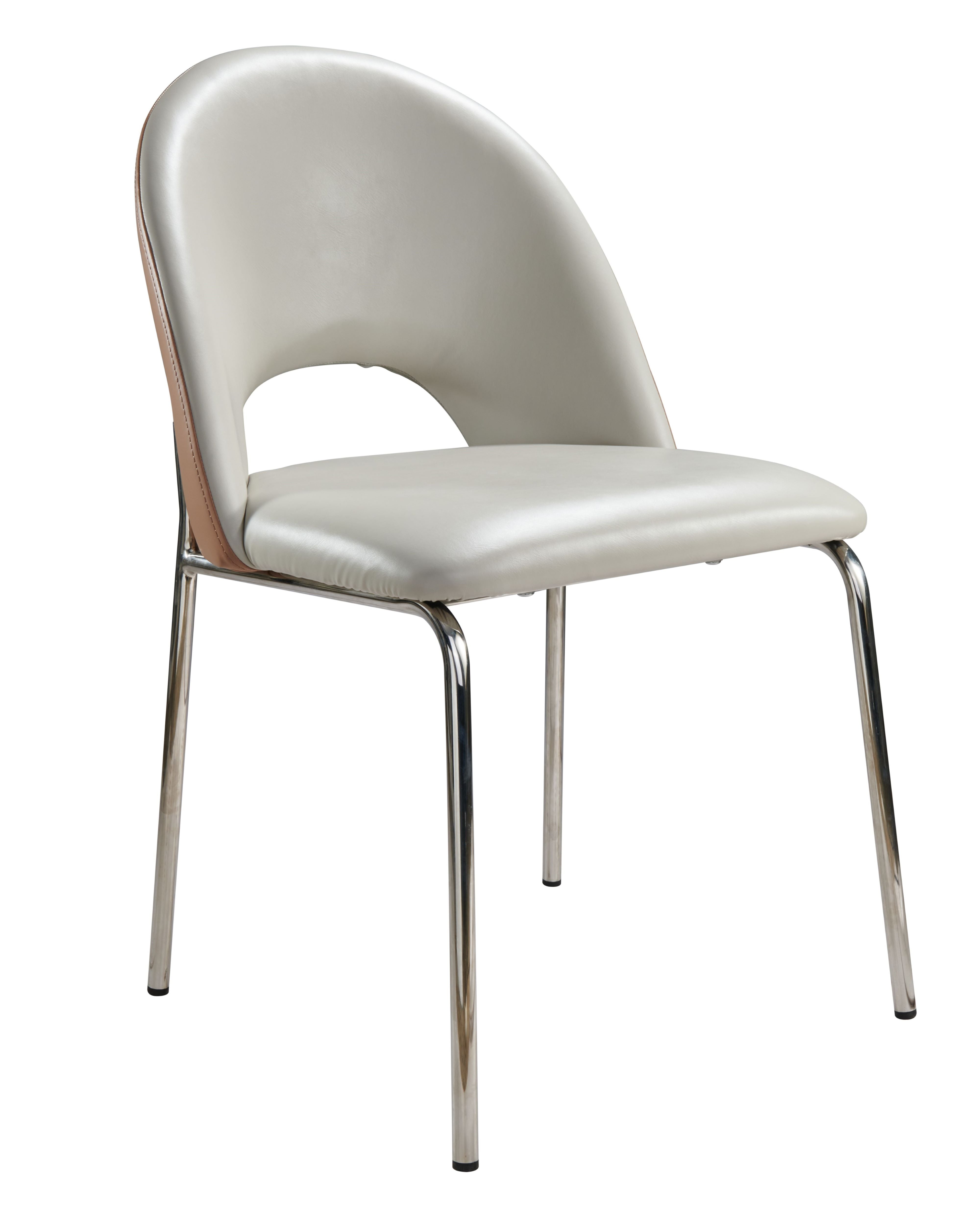 Dining Chair - Beige & Brown