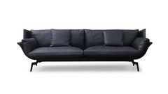 Sofa - Black Natural Leather