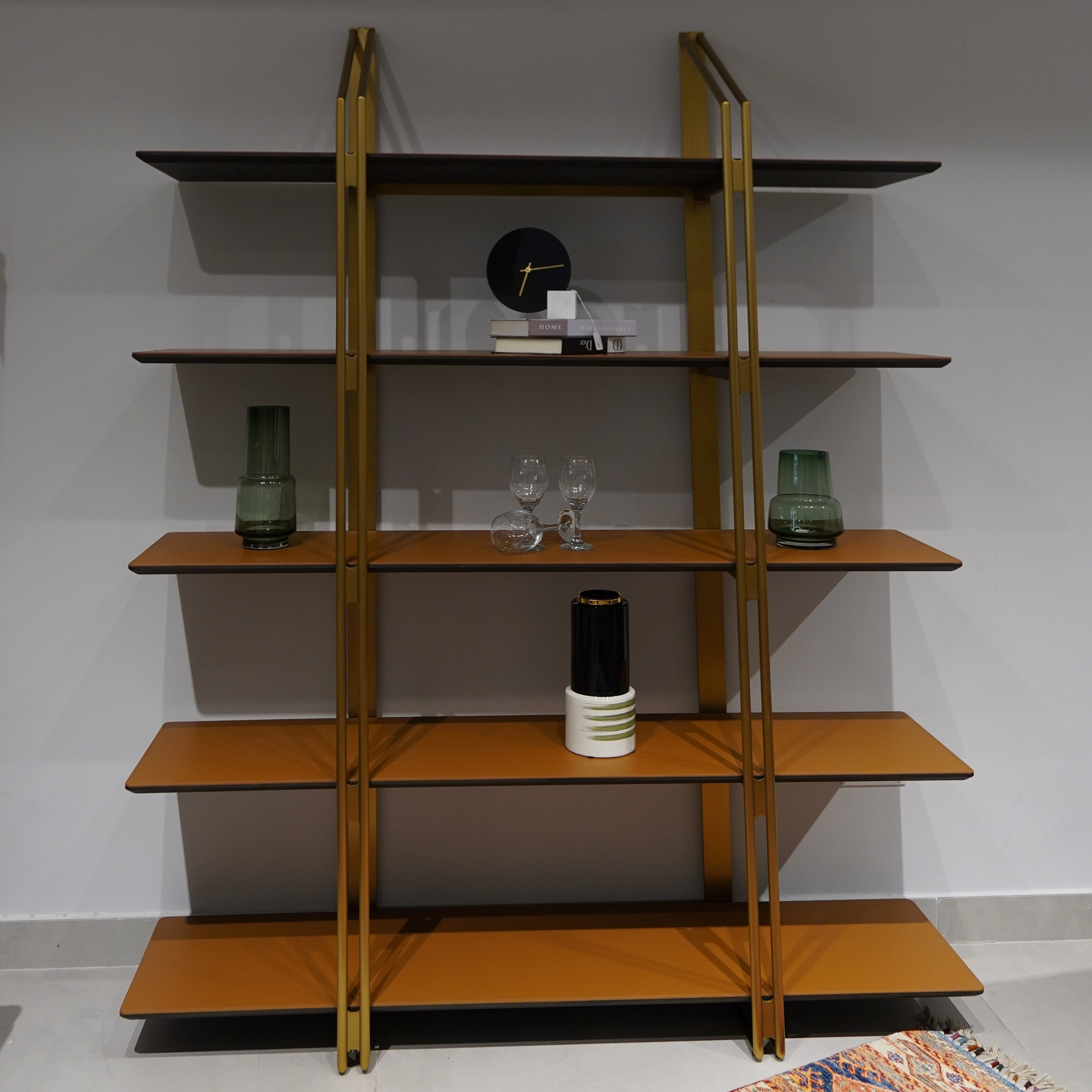 Bookshelf - Natural Leather